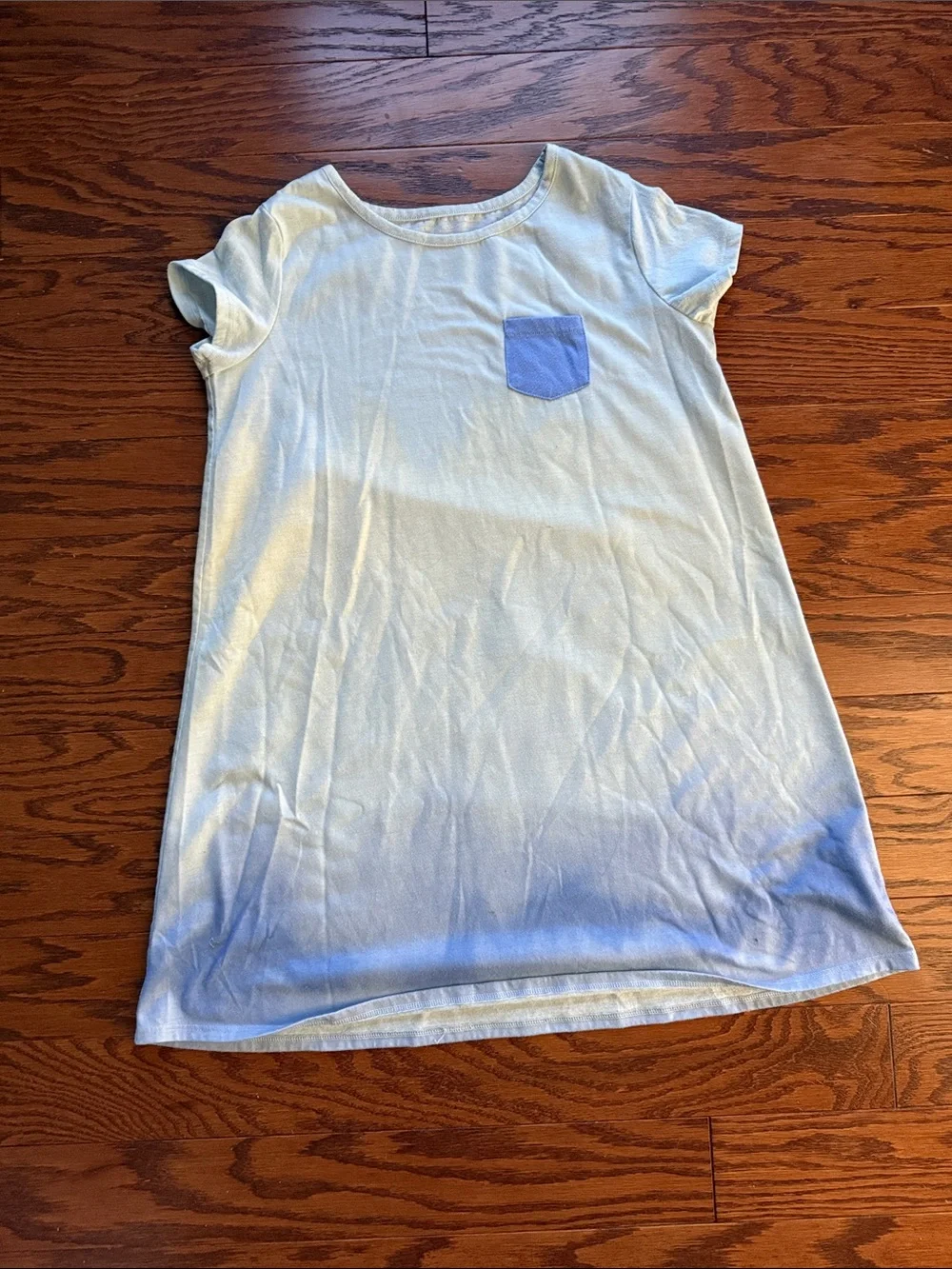 Cat & Jack Pale Blue Ombre Nightgown with Blue Pocket